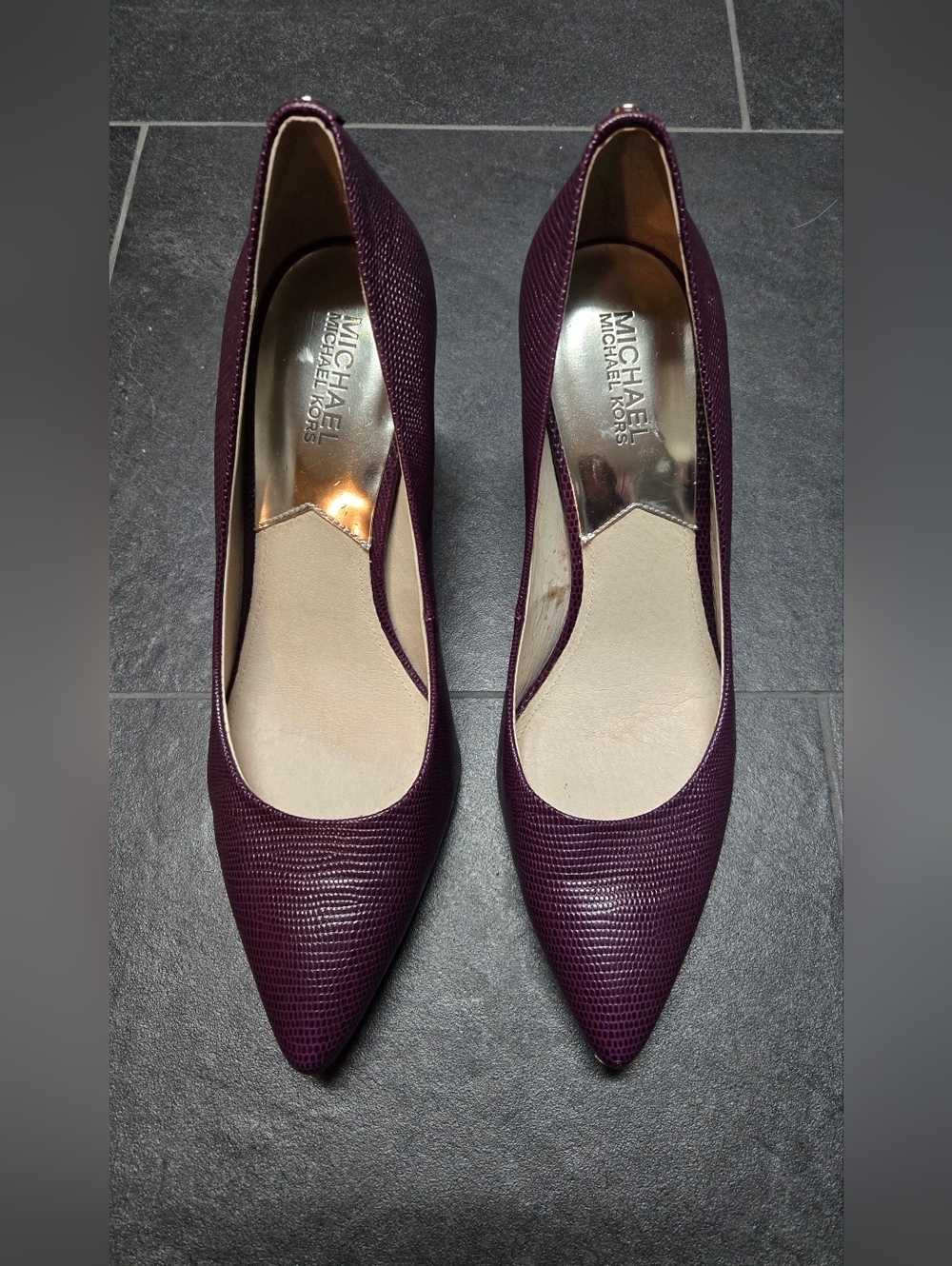 Michael Kors Purple/Burgundy 2 1/2' Pumps Womens Size 8.5